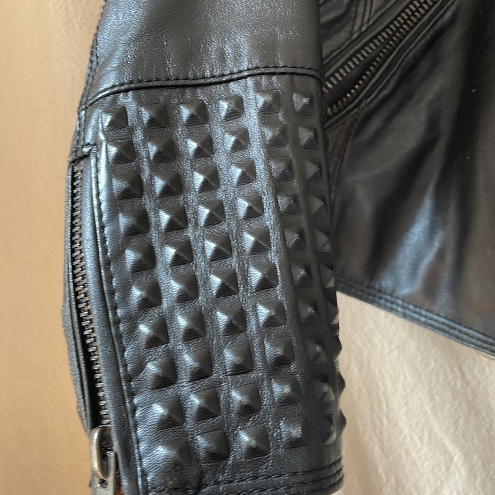 Zara Leather Biker Jacket - image 2